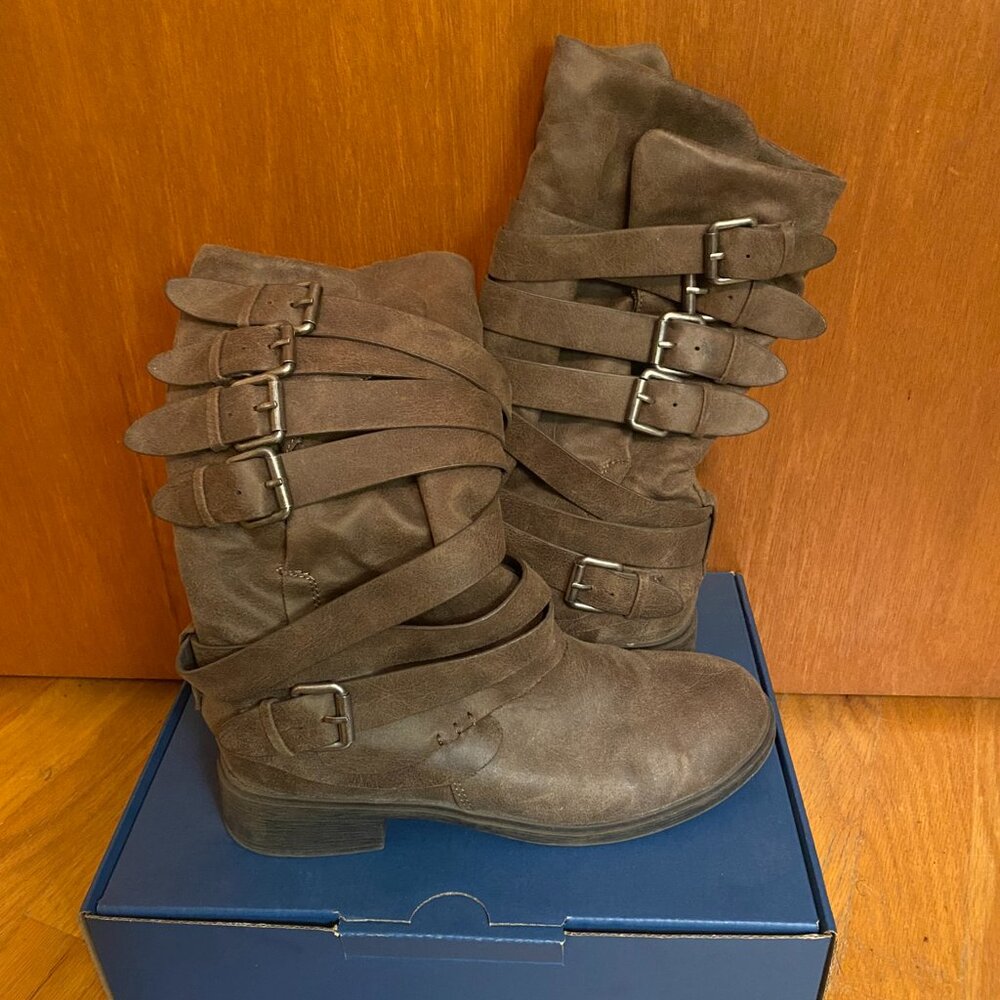 Report Hugo Light Brown Strappy Boots size 7
